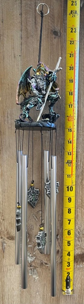 Dragon Resin Wind Chime 25" x 3.5"