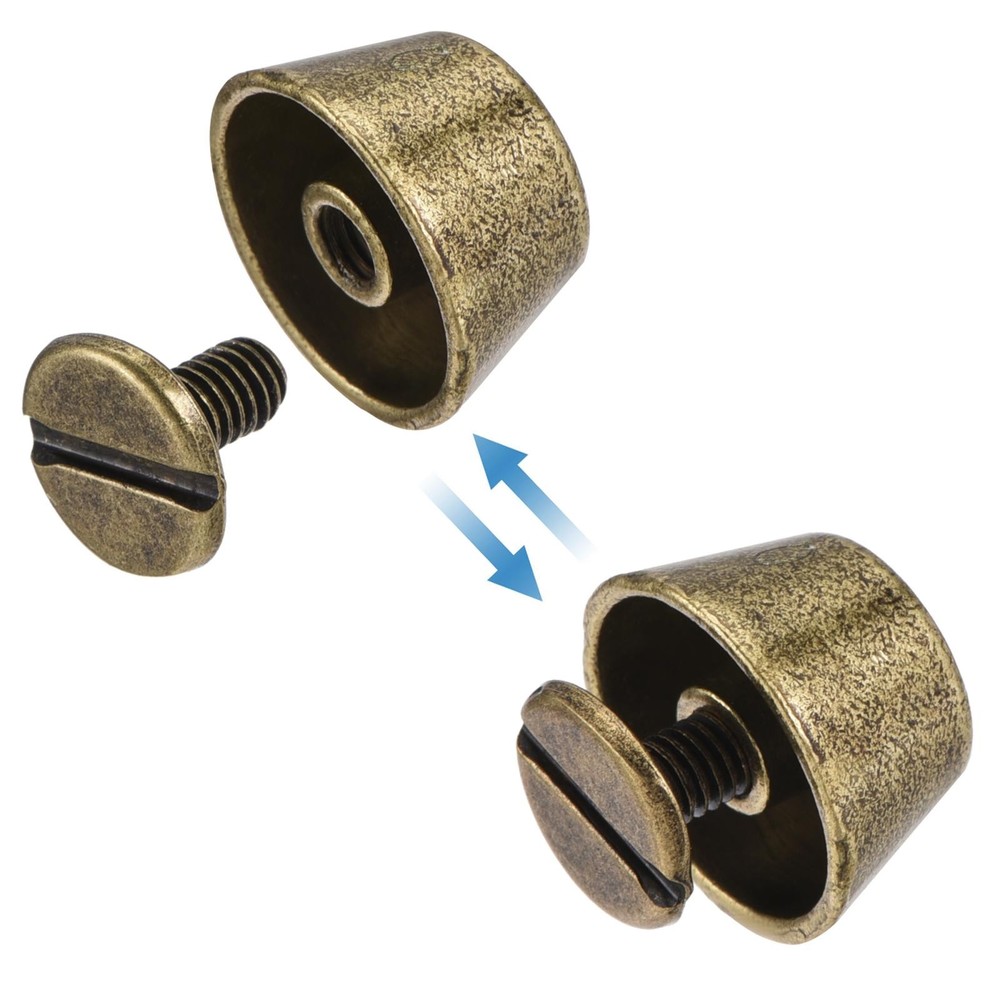 12x7mm Rivet Studs Screw Back Flat Cable Feet Stud Tip 5 Colors 20pcs