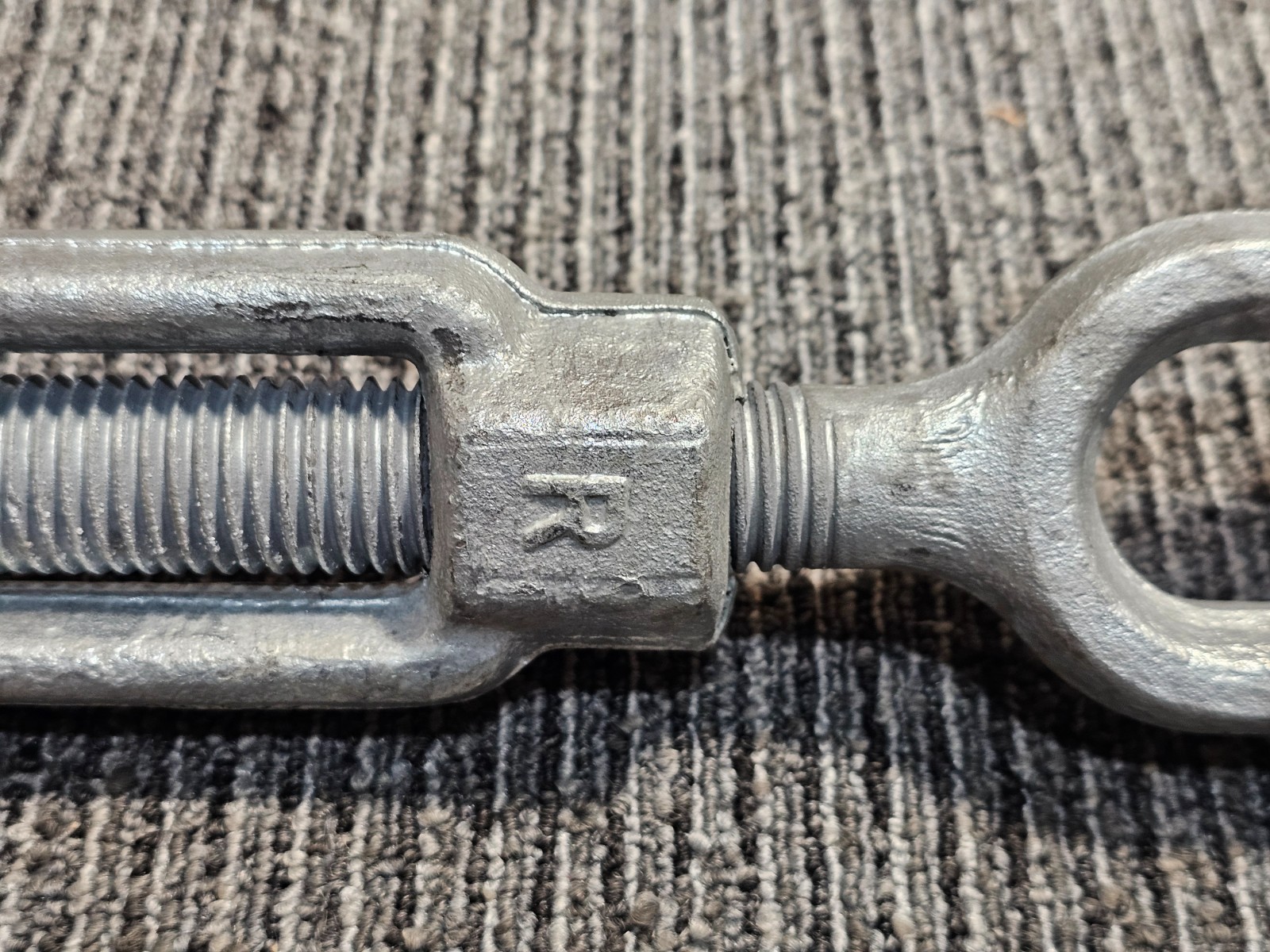 Jaw and Jaw Turnbuckle 1" x 30" Hot-Dipped Galvanized Heavy Duty for Wire Rope