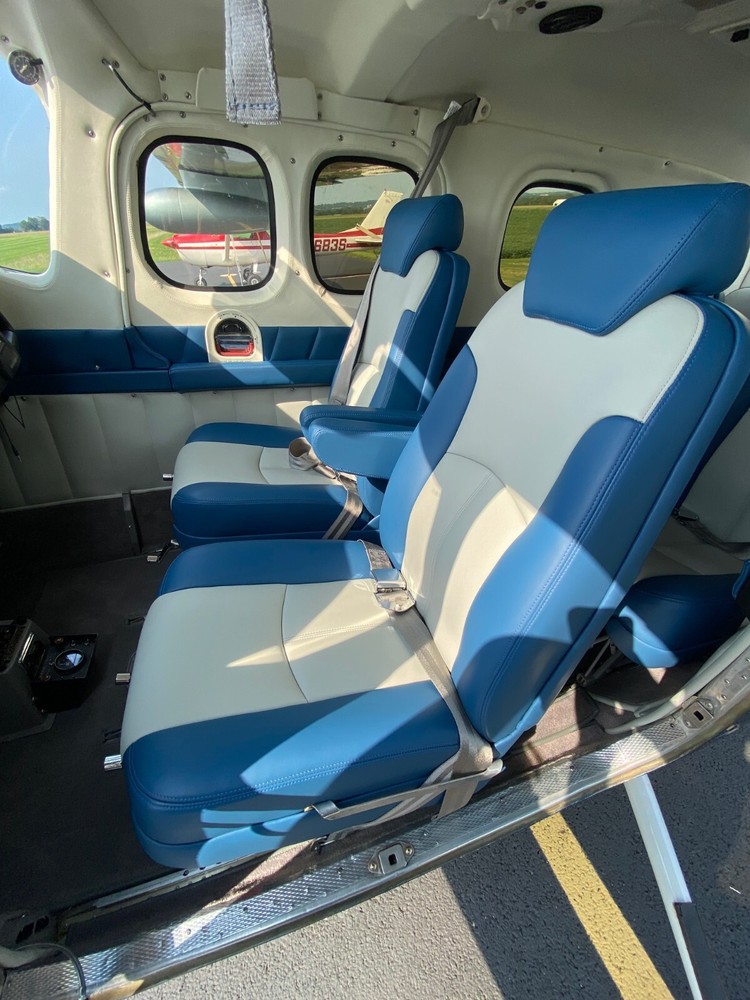 Cessna 414, 421 custom leather interior