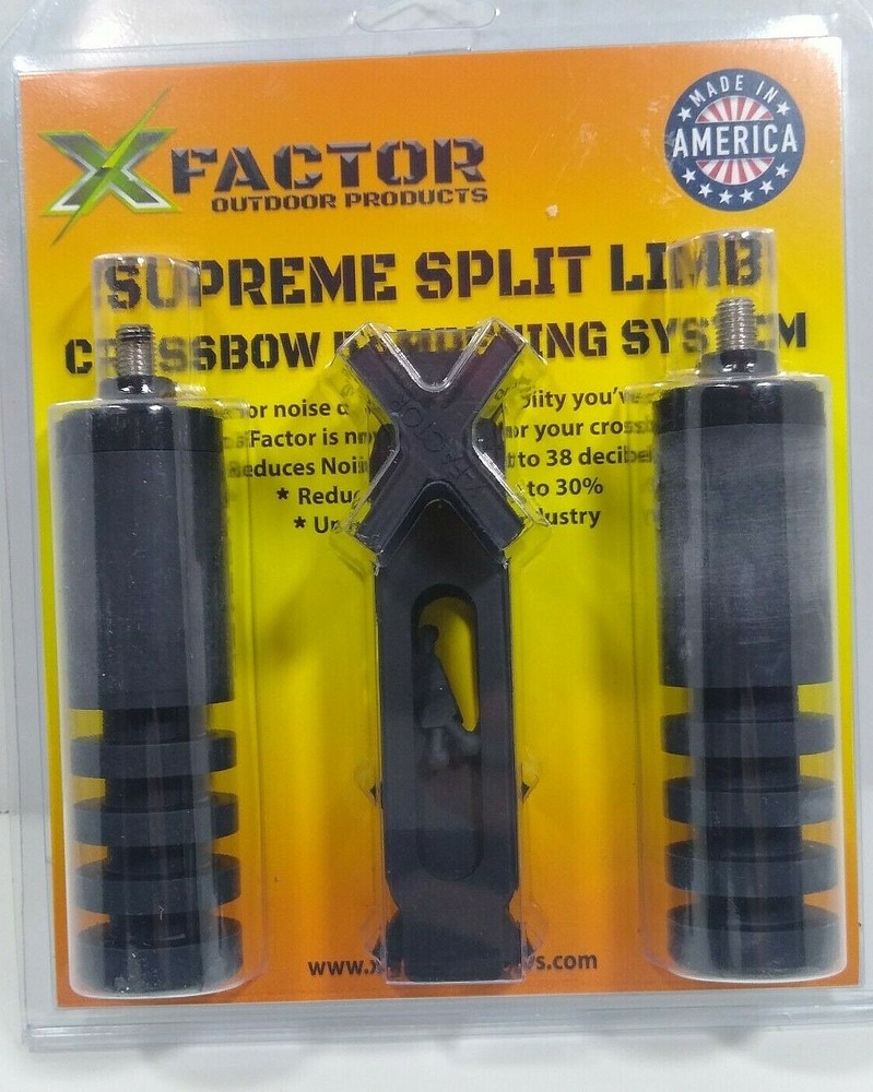 New X Factor Supreme Split Limb Crossbow Dampening System X-Factor Silencer Bow