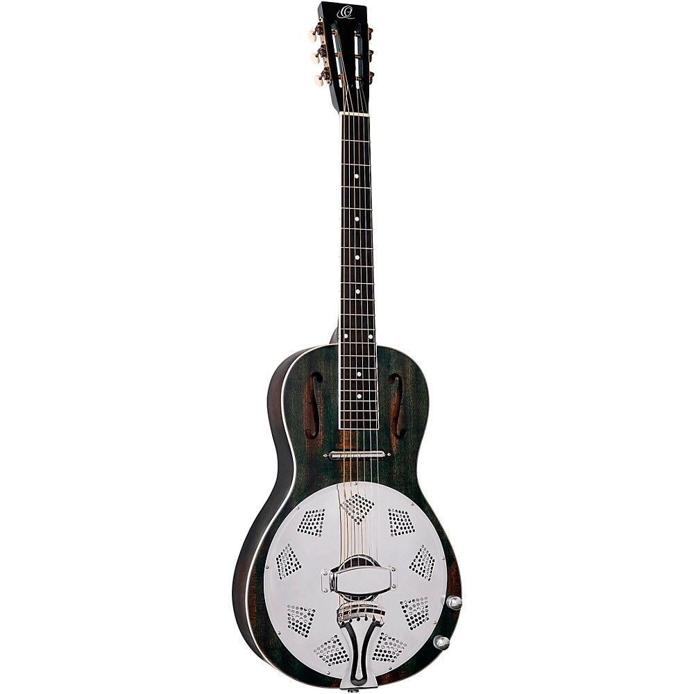 Ortega RRG30E Parlor Acoustic-Electric Resonator Guitar Denim