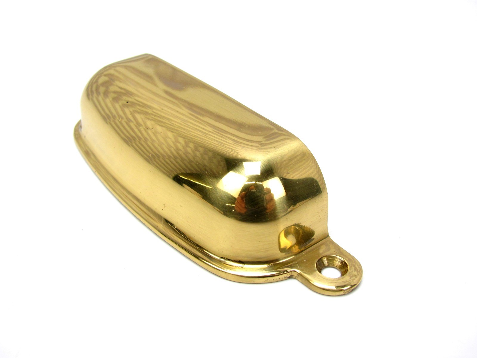 (SALE) Heavy Duty POLISHED - SOLID BRASS - 4" PULL HANDLE KNOB w/SCREWS - (NEW)
