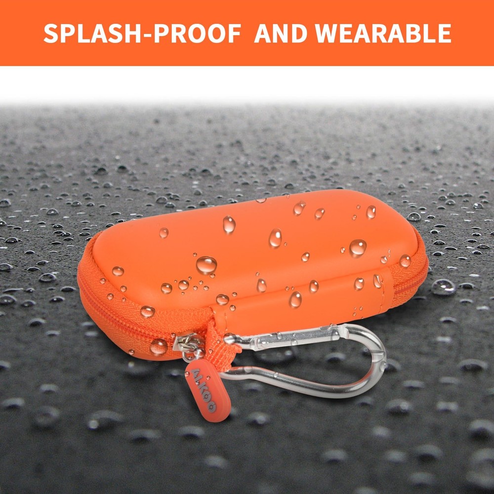 USB Flash Drive Case, SD Card Holder Compatible with Thumb Small, Orange