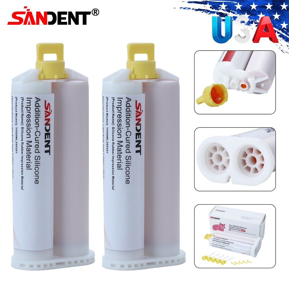 Light Body Regular Set Dental VPS Impression Material, 50ml x 2