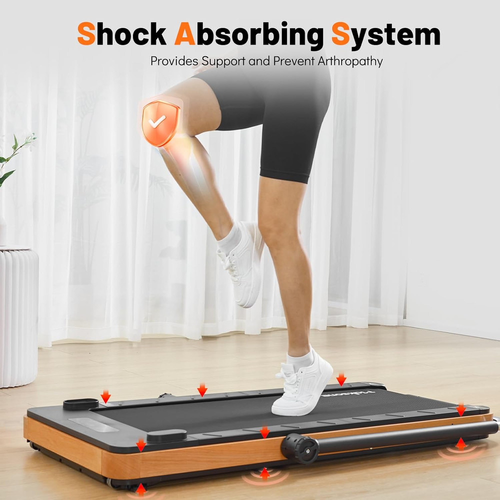 Compact Folding Walking Pad with Adjustable Handlebar and Remote Control