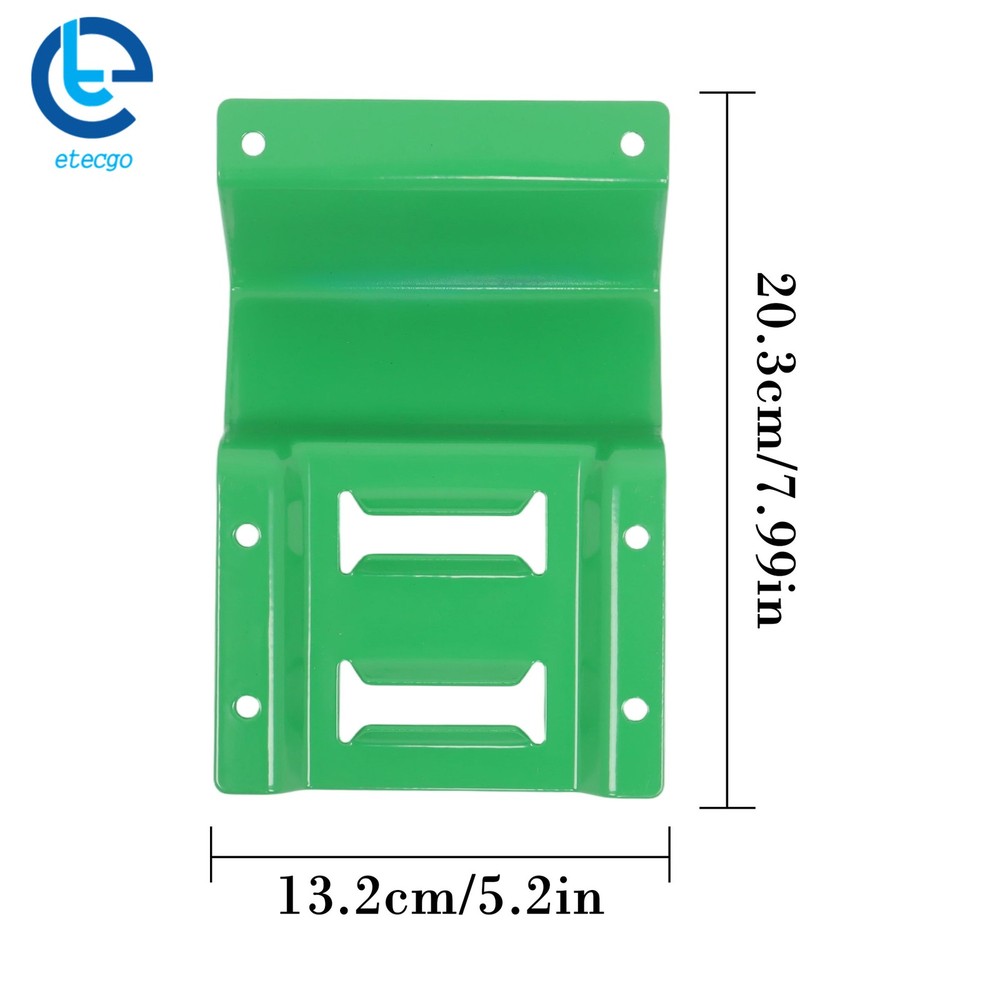 2 Sets Green Wheel Chock & 8ft Ratchet Strap Kit For E Track System For Trailer