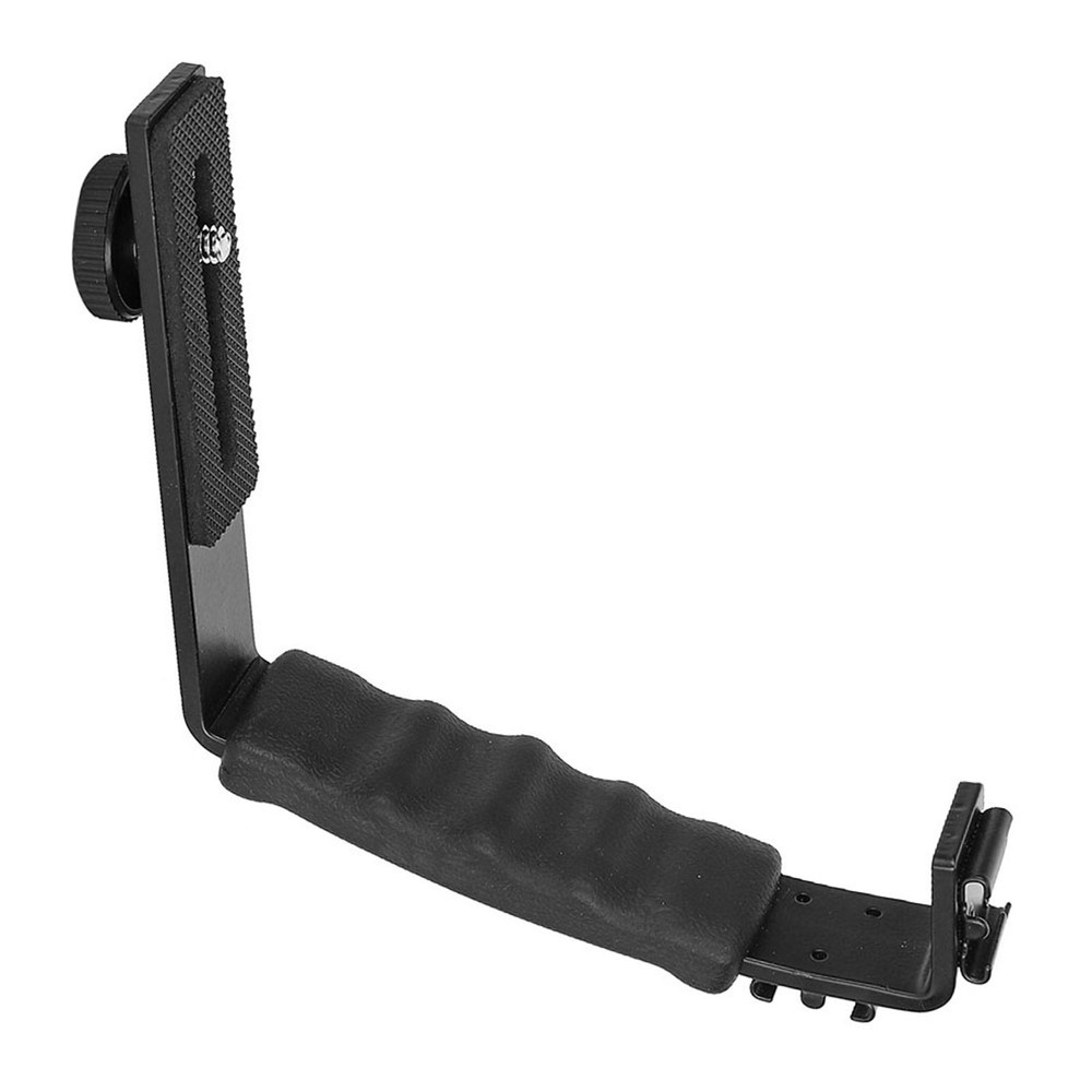 Dual Hot Shoe Flash Bracket Lightweight Durable Camera DV Microphone Mount