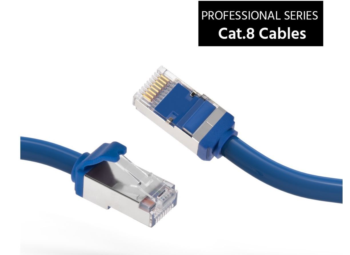 Cat.8 S/FTP (SSTP) Cat8 Ethernet Network Cable 1ft, 2ft, 3ft, 5ft, 7ft 10ft lot