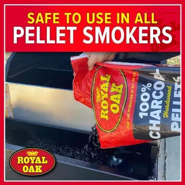 20 lb 100% Natural Hardwood Charcoal Pellets for Grills & Smokers New