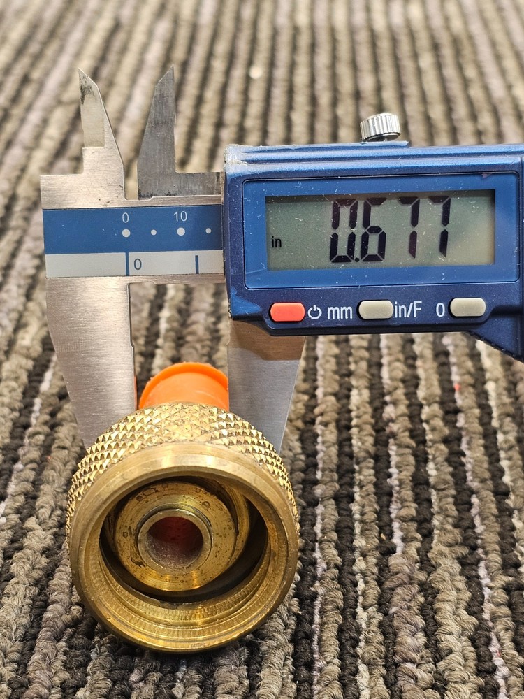 1" MPT Brass Propane Vapor Adapter Coupling