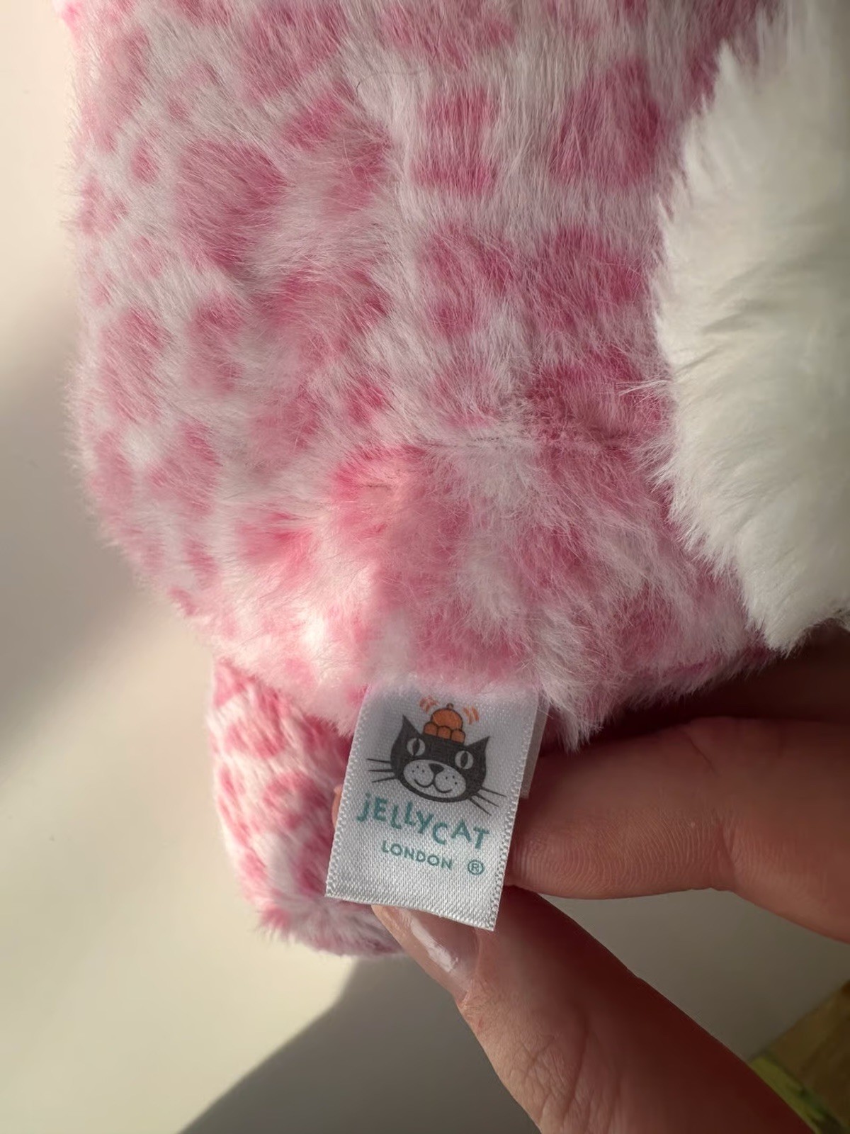 Jellycat Rare Pink Cheetah Bunny Soft NWT Stuffed Animal 2026