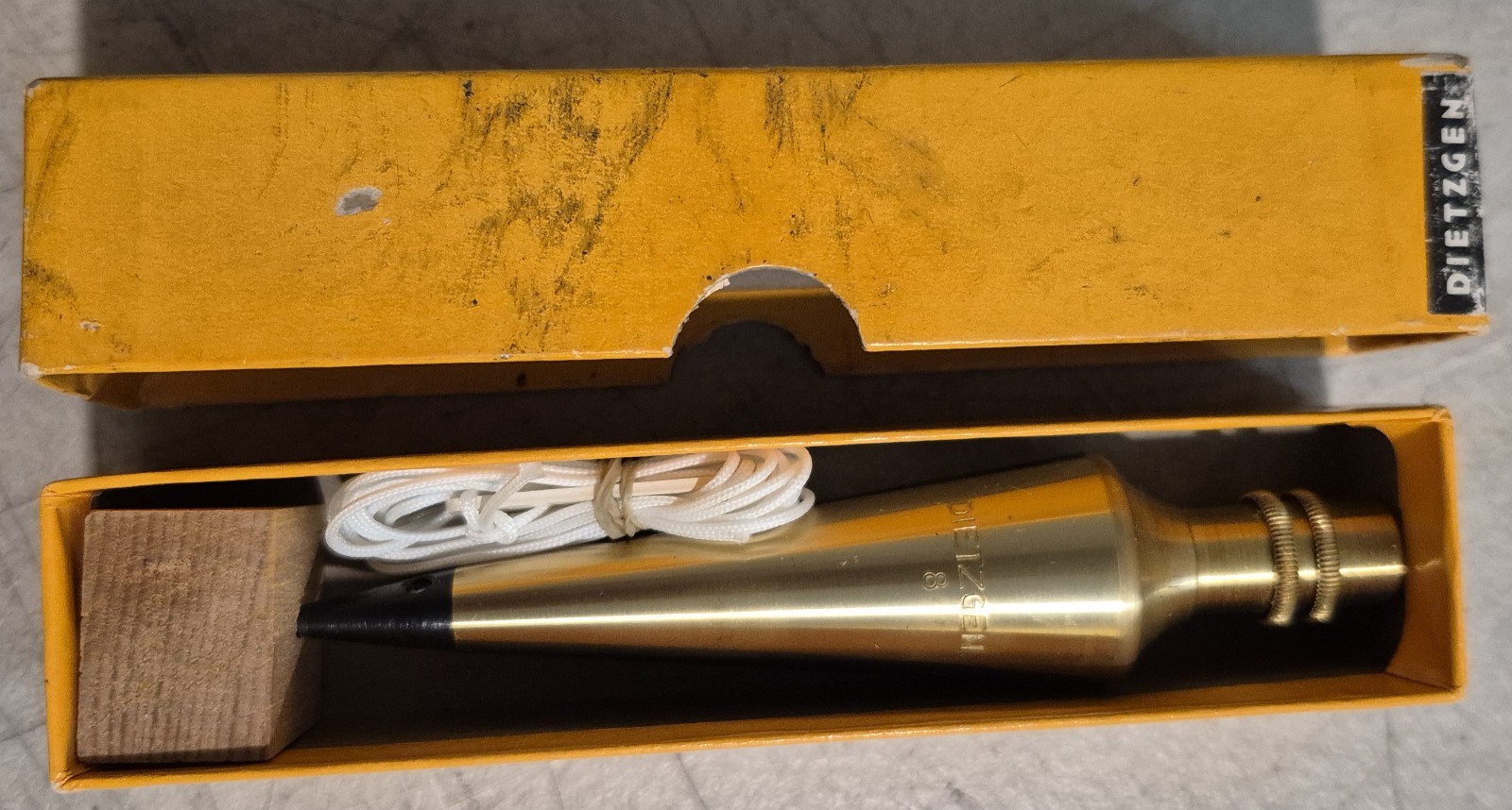 Dietzgen 5724 S-8 Plumb Bob in Box 8 oz. Great Shape USA