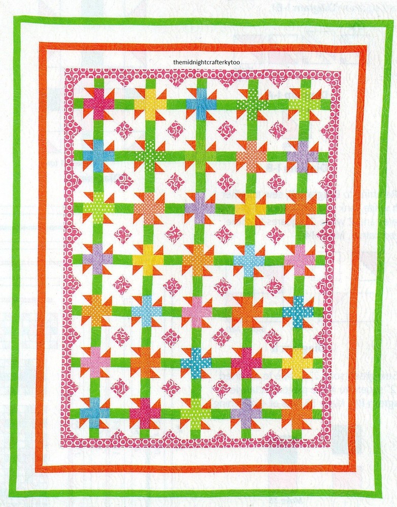 Pretty Posies Quilt Pattern Pieced KF