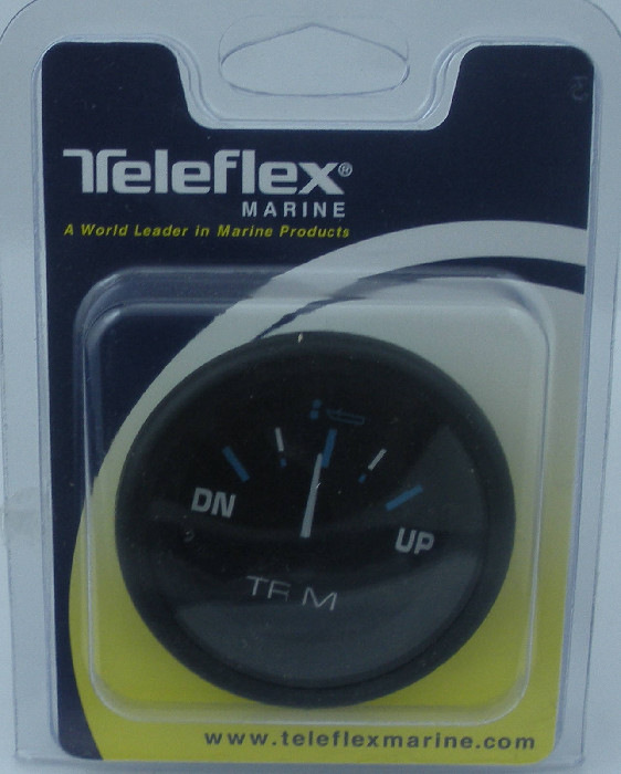 SeaStar Teleflex 68403P Eclipse Trim Panel Gauge for Johnson Evinrude 2"