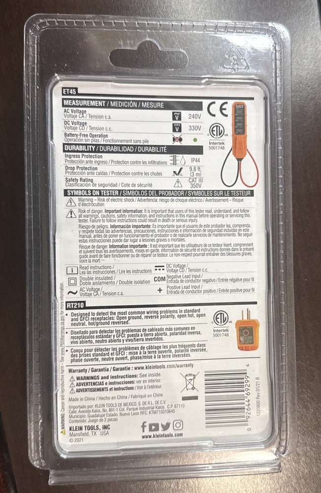 Kline tools , Electrical Test Kit