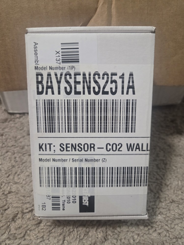 Trane BAYSENS251A CO2 Wall Sensor Kit White For Trane Compatible Model