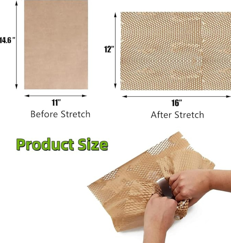 Honeycomb Packing Paper Cushion Wrap Sheets Packing Moving Shipping Lock Protect