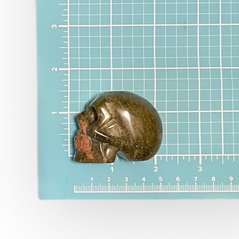 Unakite Skull Carving