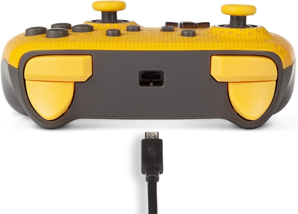 PowerA *OFFICIAL* Enhanced Wired Controller *PIXEL PIKACHU EDITION* (Switch) New