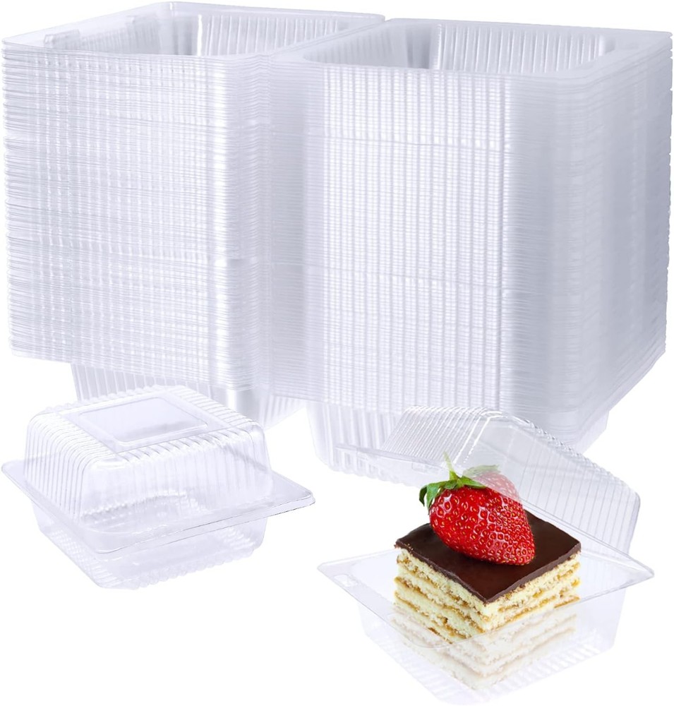 Clear Plastic Square Hind Food Container, Disposable Plastic To
