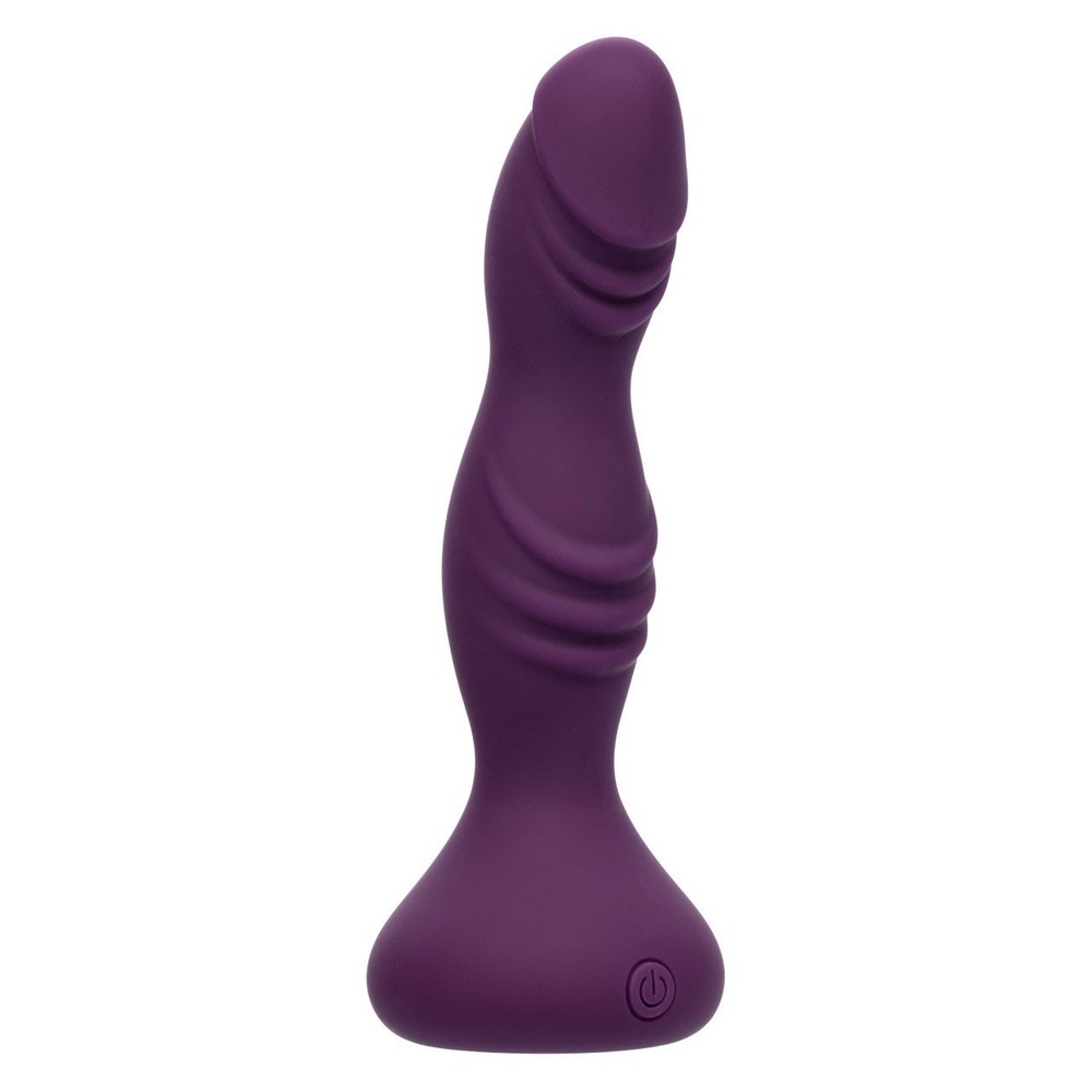 CalExotics Deep Stud Vibrating Butt Plug Probe Purple