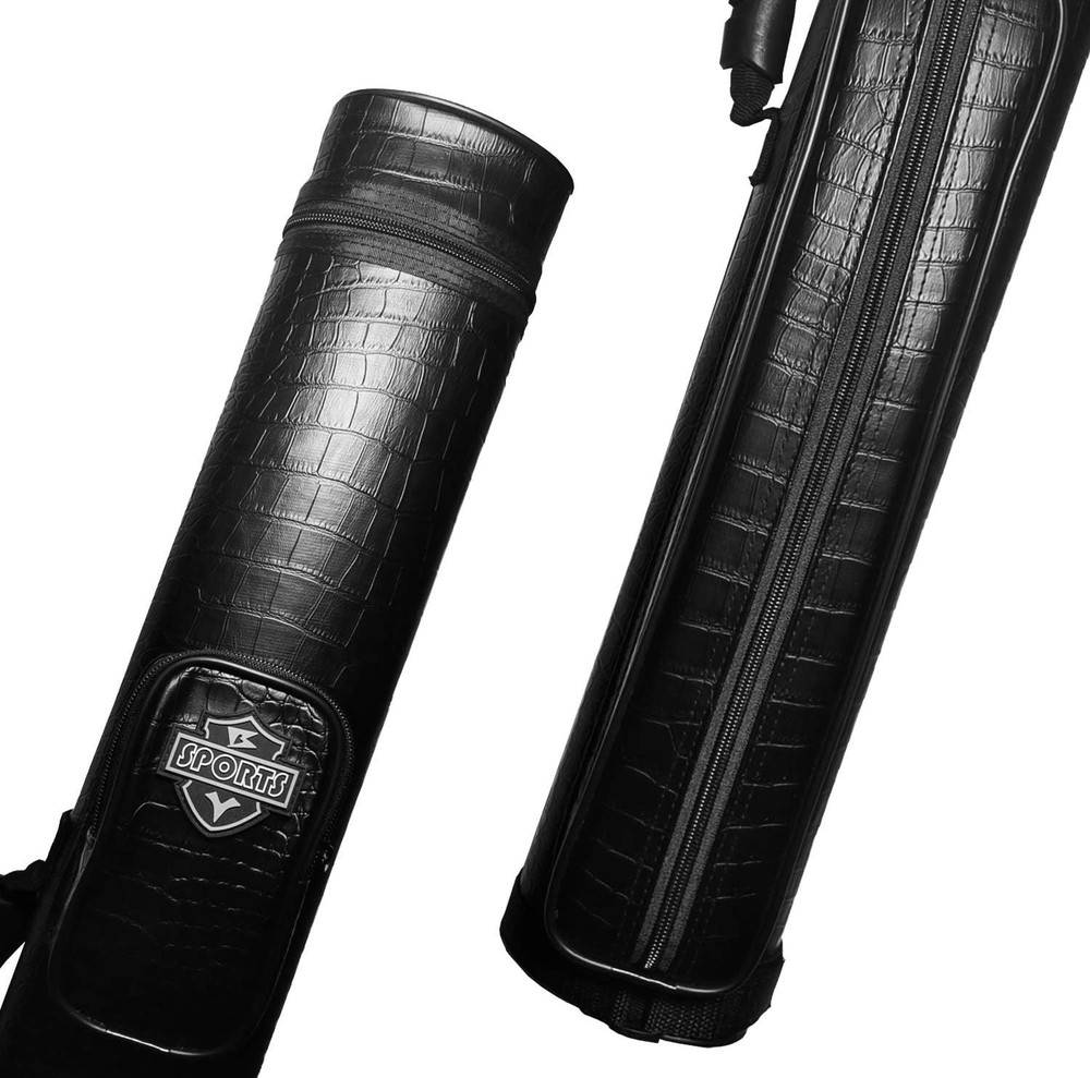 Adjustable Strap 2x2 Hard Shell Pool Cue Case for Billiards – Perfect Protection