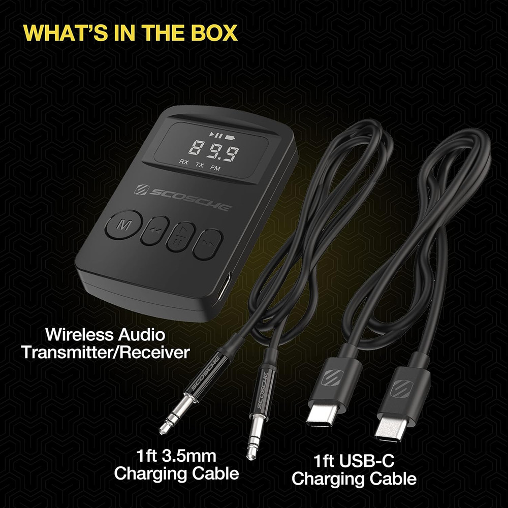 BTTRFM-SP1 Portable Bluetooth Transmitter/Receiver, FM Transmitter and Wireless