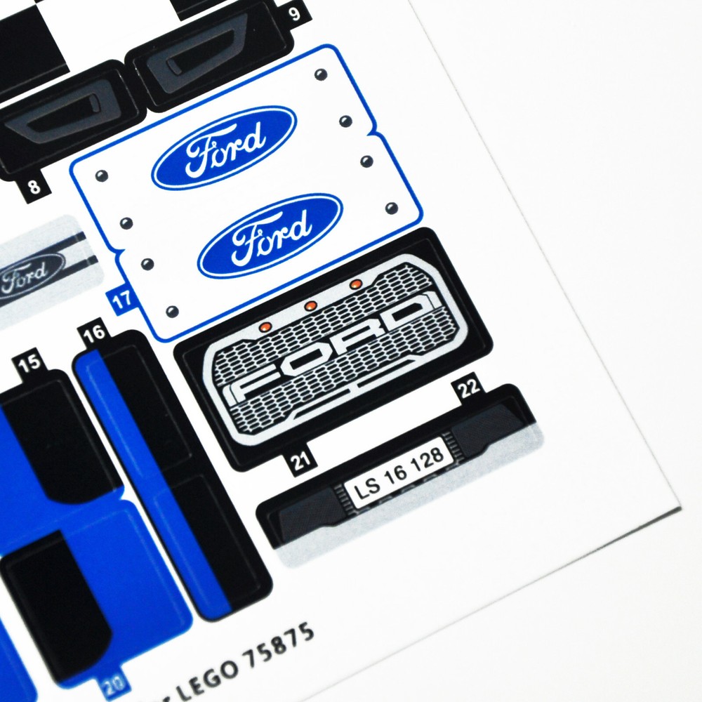 Replacement sticker for set 75875 Precut sticker