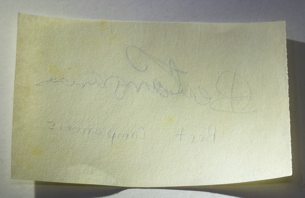 Bert Campaneris cut autograph