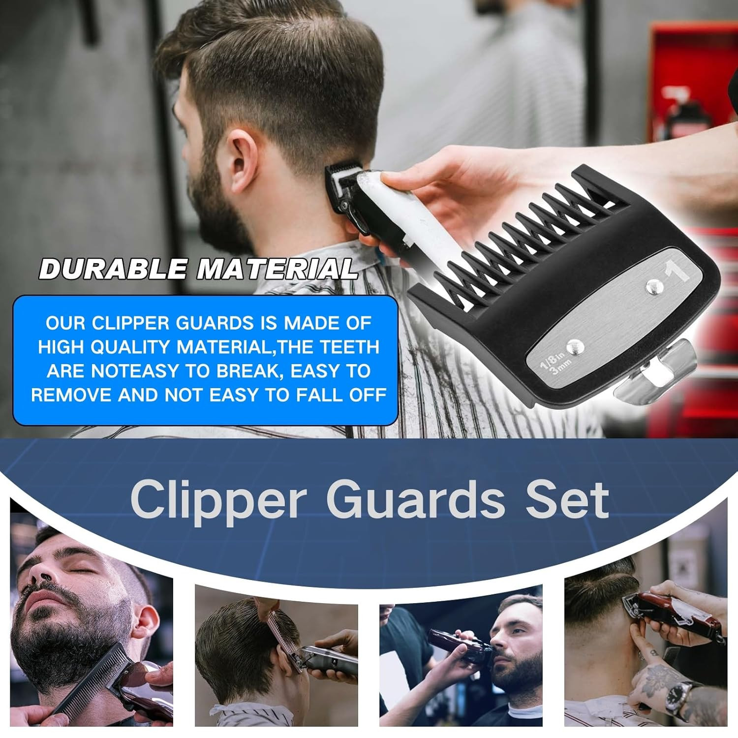 2 Pack Replacement for Wahl Clipper Guards Set Compatible with Wahl 1/2 Clipper