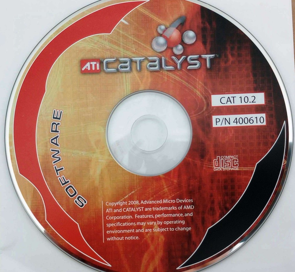 ATI Catalyst Software Suite Version 10.2 Install CD Year 2008