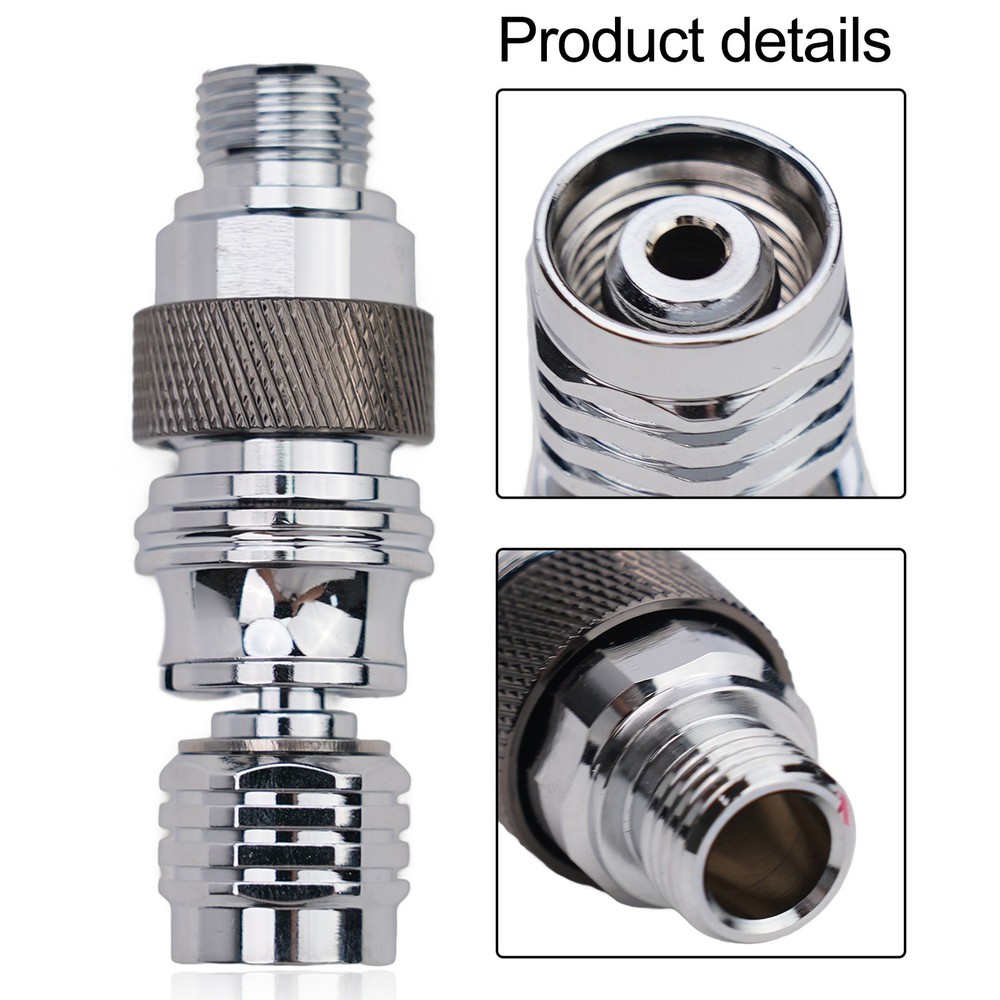 Diving full face secondary head adjuster self-locking connector adapter