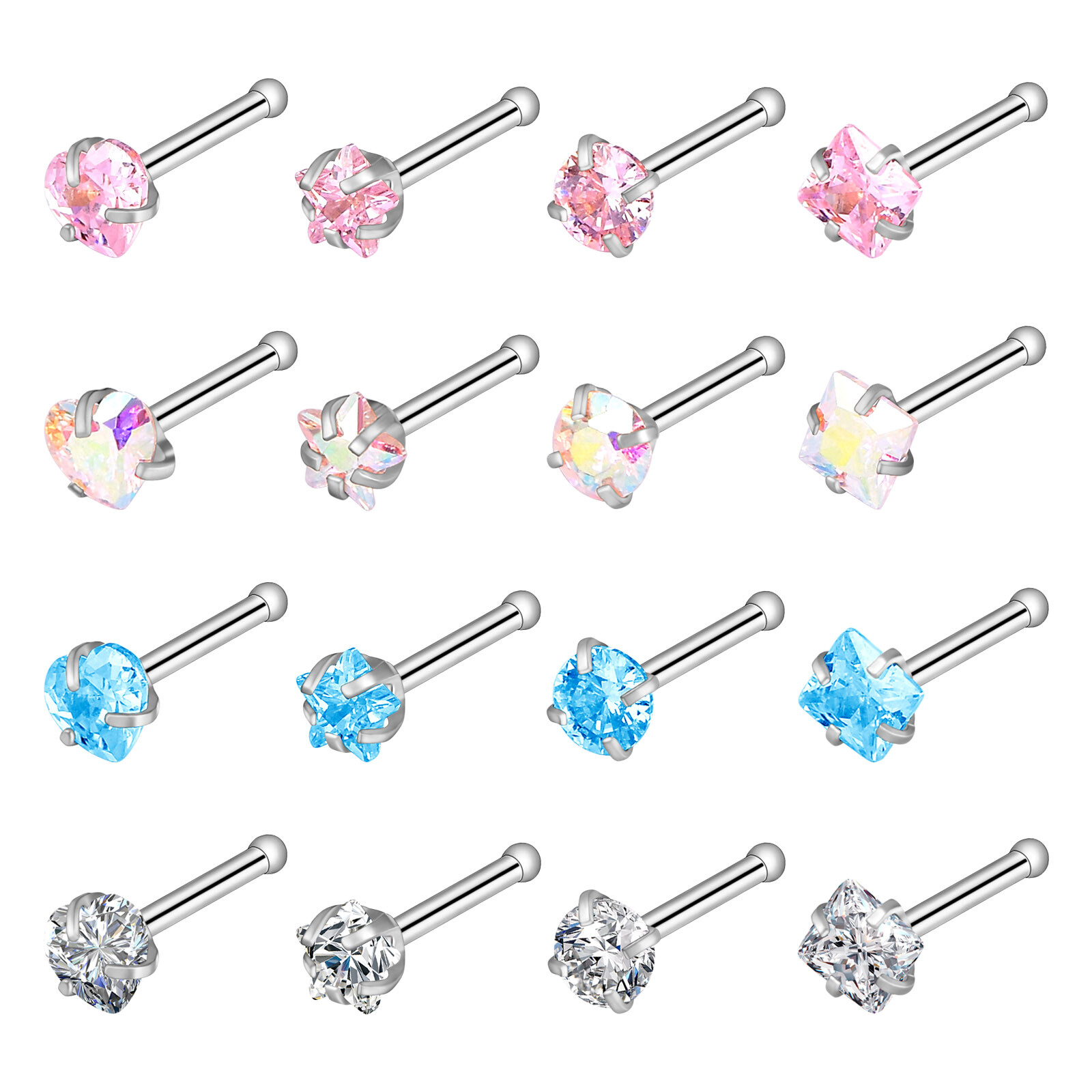 133x Ear Body Piercing Gun Kit Nose Ear Pin Stud Earrings Machine for Home Salon