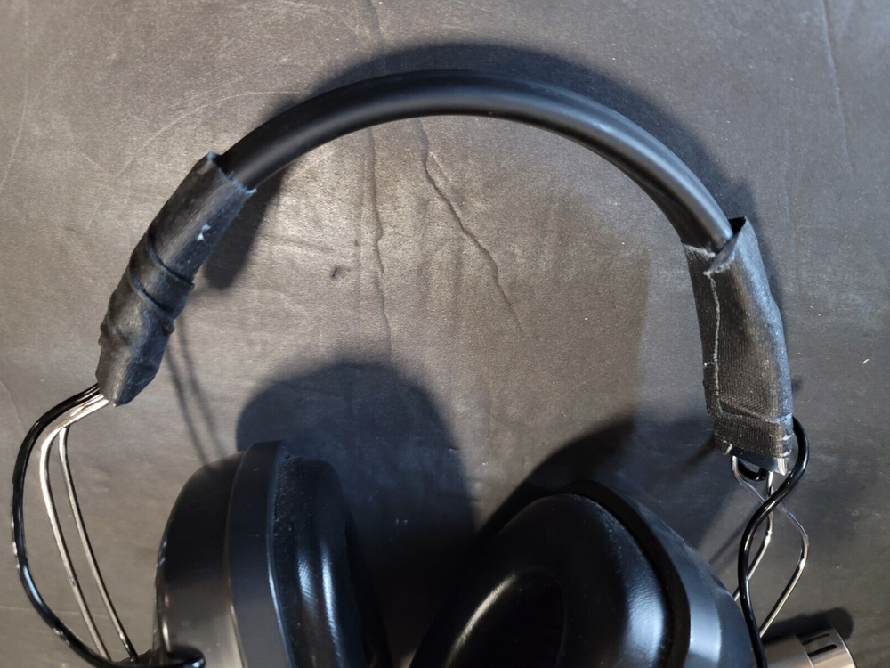 AS IS Clear-Com CC-60 Double Muff Over-Ear Headset with Microphone