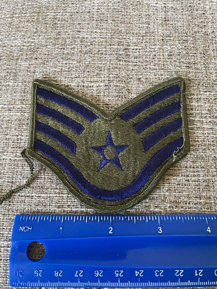 US Air Force Staff Sergeant Enlisted Rank Patch USAF INV9457