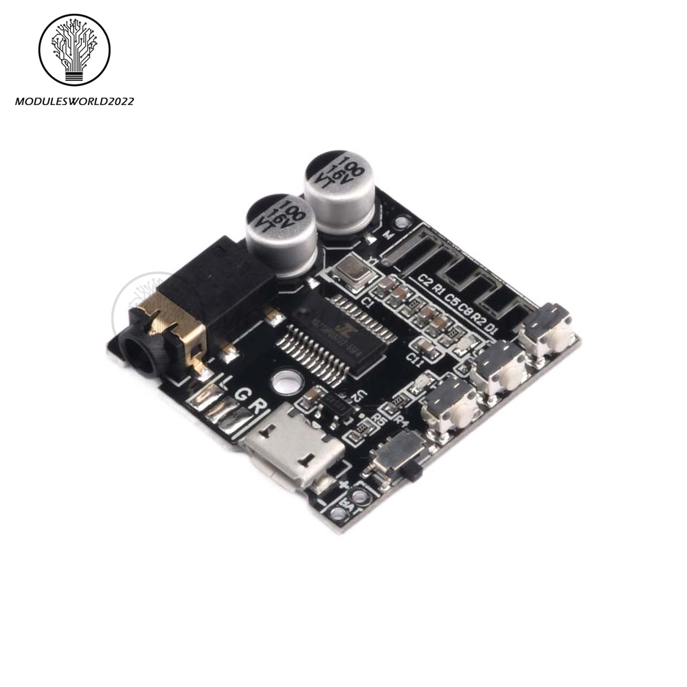 Bluetooth 5.0 MP3 Lossless Decoder Board Amplifier Module Audio Receiver Board