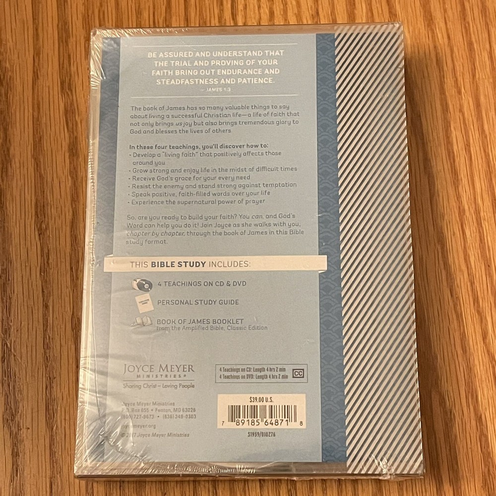 Bible Study Of James Joyce Meyer CD DVD Personal Study Guide