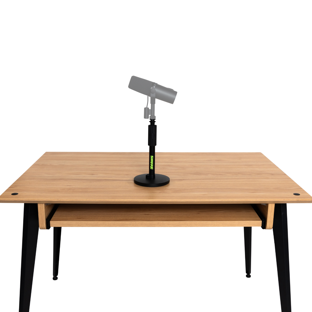 Shure by Gator 6" Round Base Desktop Mic Stand - Height-Adjustable