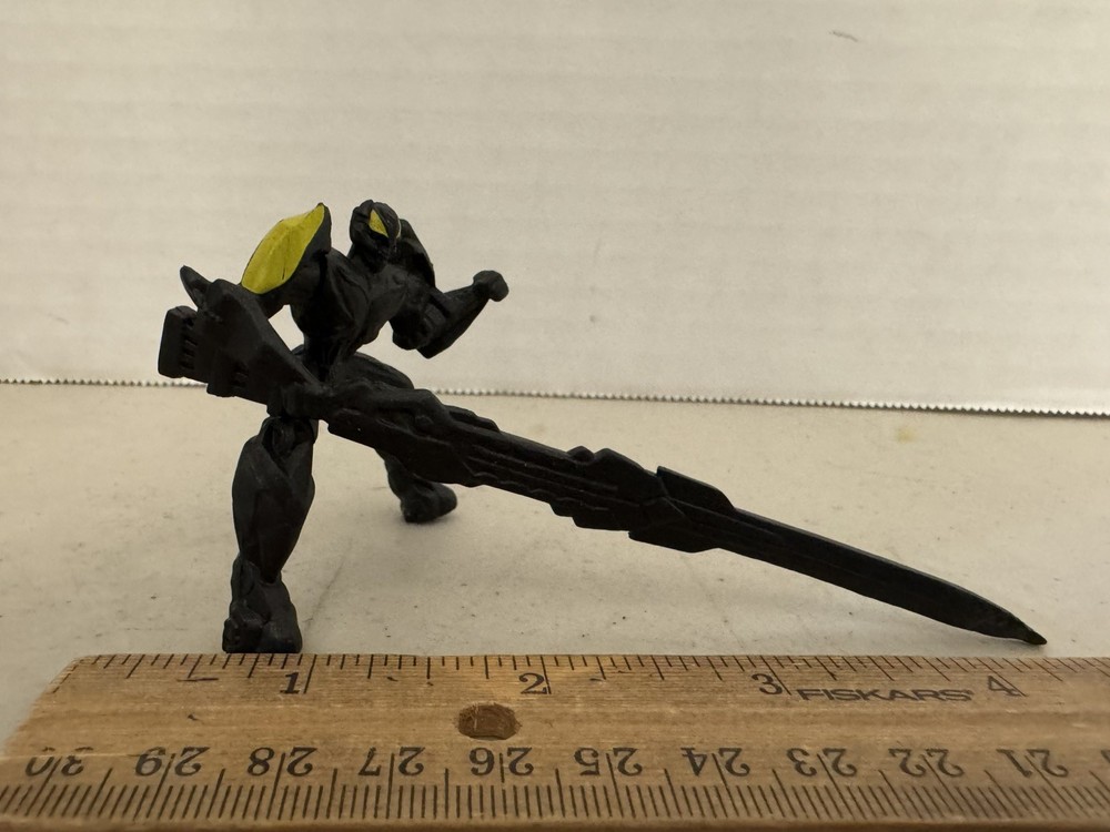 Rare Action Figure Transformers Mini PVC Rubber Tiny Titans Extra Long Sword