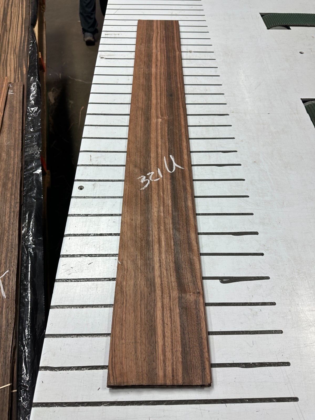 Ebony Raw Wood Veneer 2 sheets 48'' x 6'' 321U