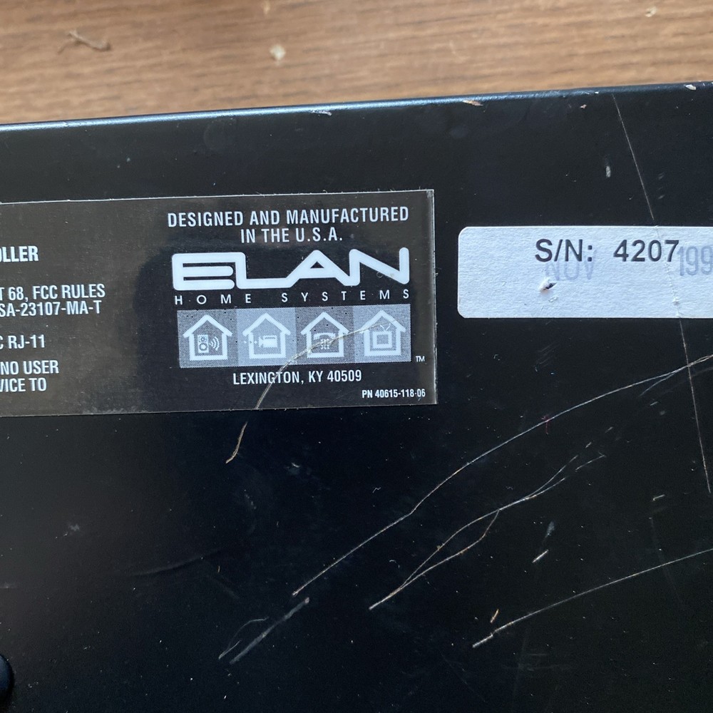 ELAN INTEGRATED COMM CONTROLLER SERIES 1 MODEL Z 600/601