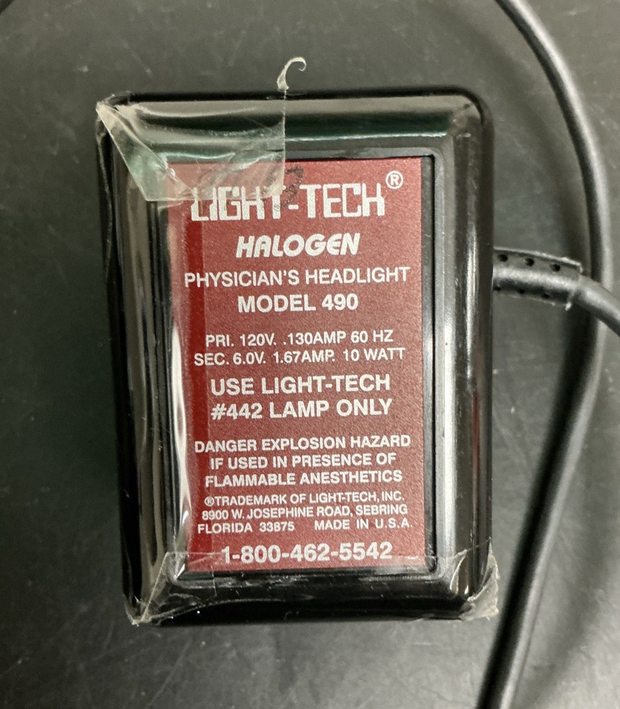 OptiVisor Light-Tech Halogen Physician’s Headlight Model 490
