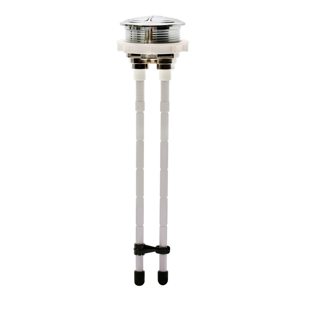 Dual Flush Valve Replacement Button 1 Count (Pack of 1), Chrome