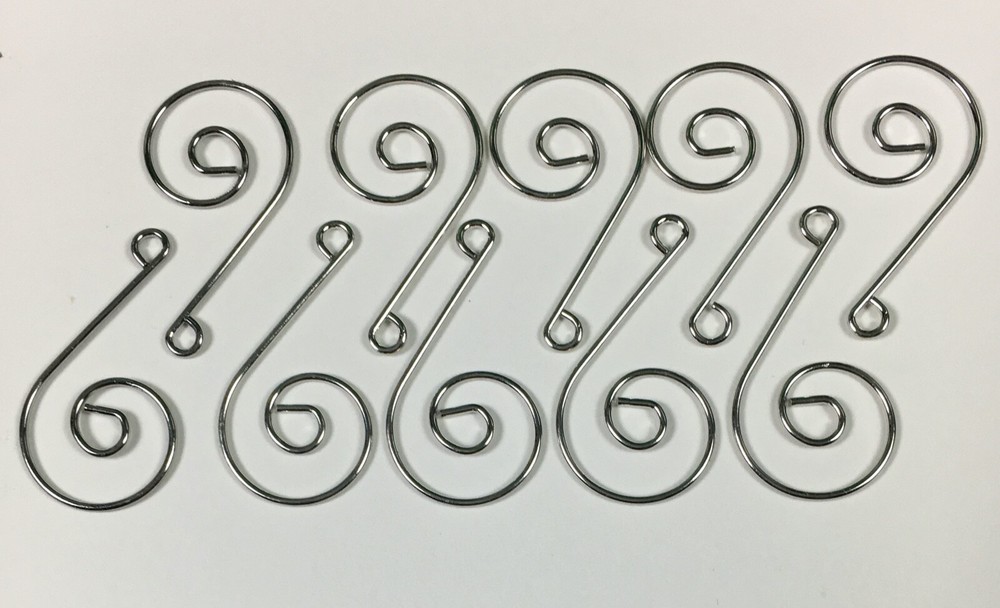 New Silver Ornament Hooks Christmas