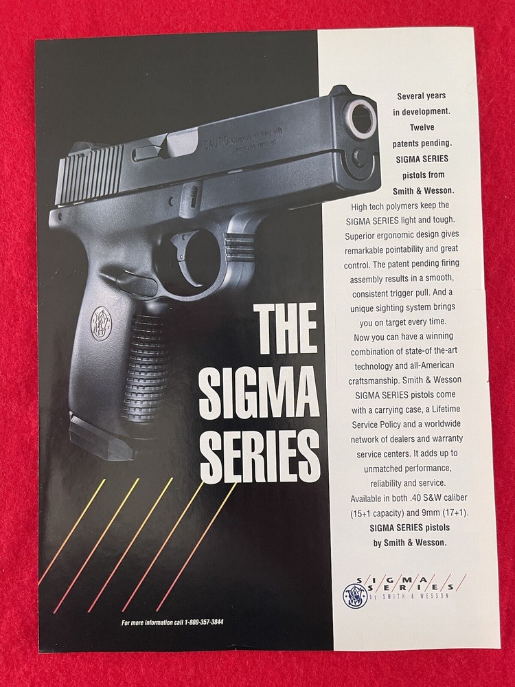 Smith & Wesson Sigma Series 1994 Print Ad