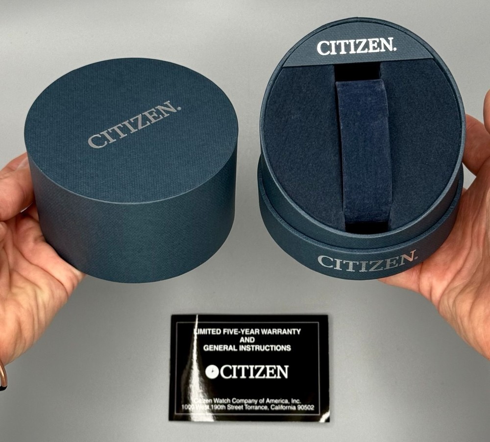 ⭕️ CITIZEN EMPTY PRESENTATION DISPLAY STORAGE BOX & MANUAL/WARRANTY