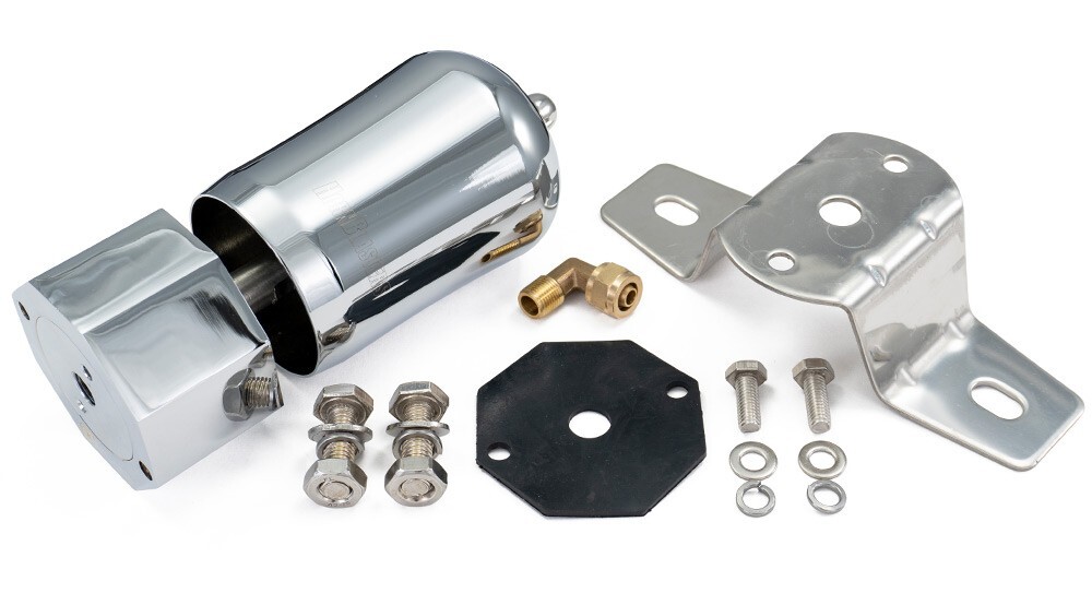 HornBlasters Chrome Brass Air Whistle - Accepts 1/4" Air Line