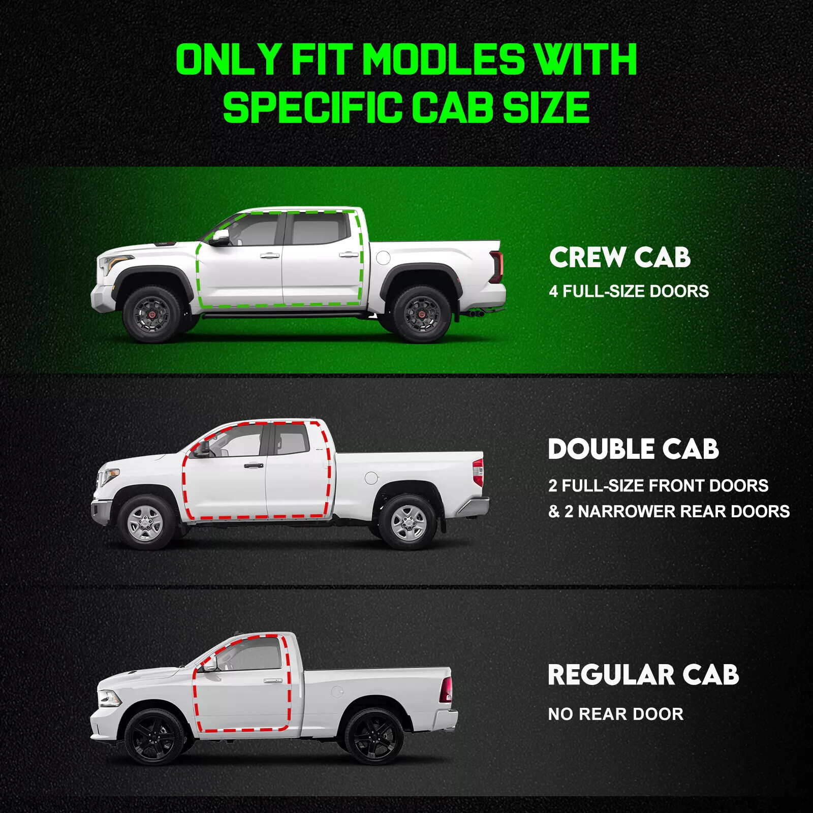 For 2015-2025 Chevy Colorado/GMC Canyon Crew Cab 6“ Running Board Side Step