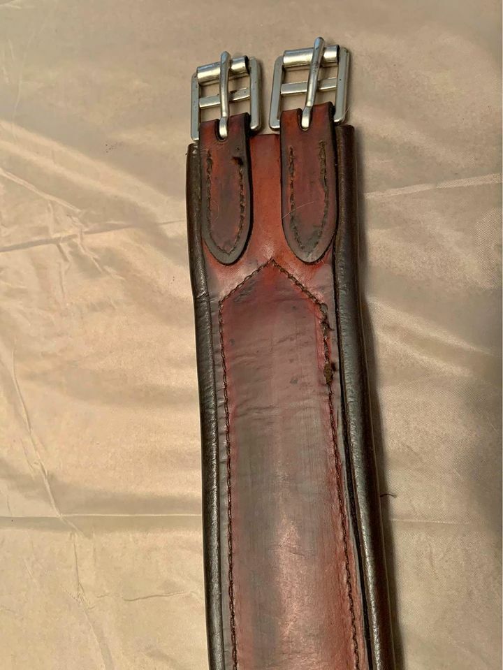 Leather Hunt Seat Girth 52"
